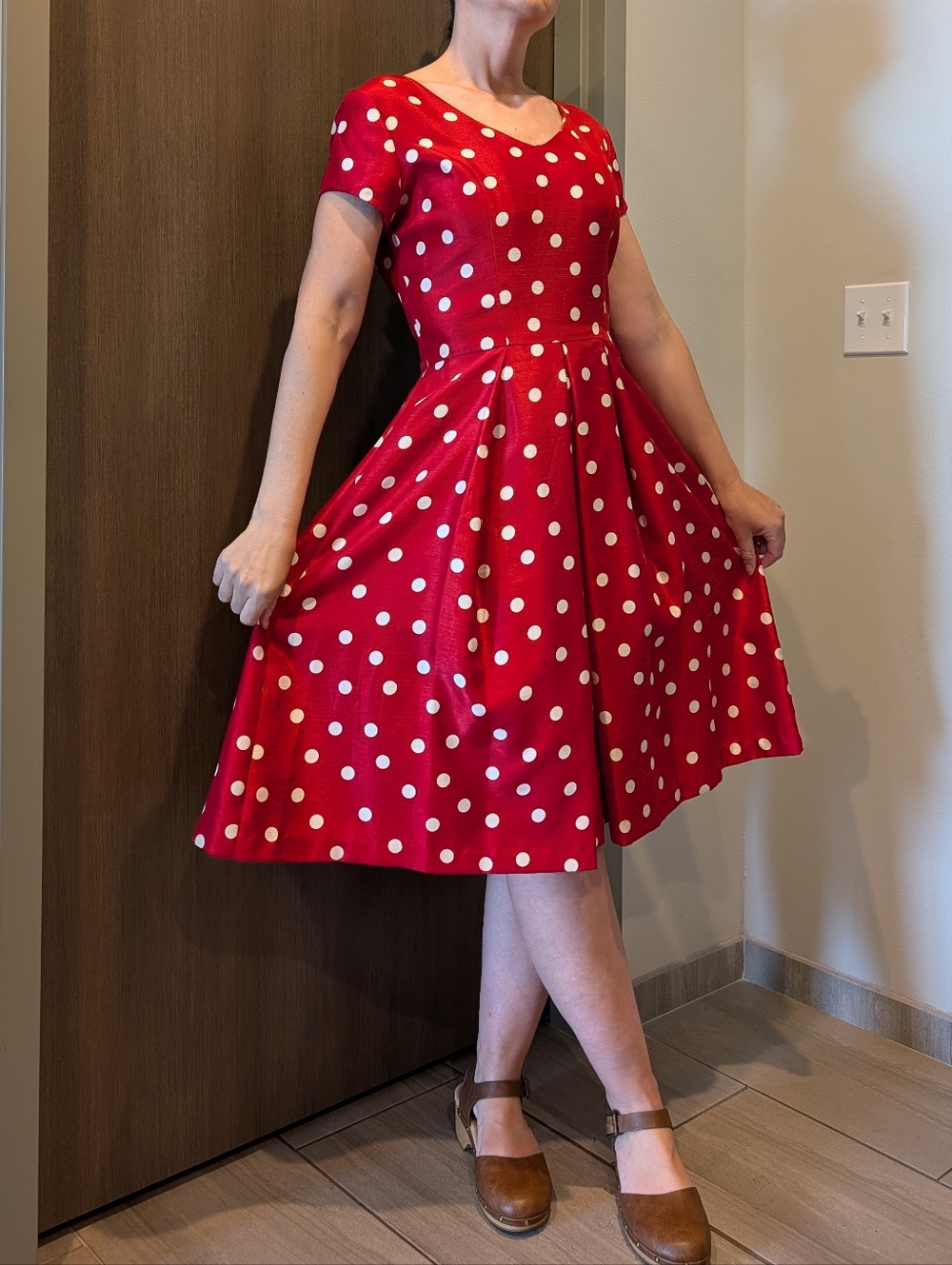 retro polka dot R&K ORIGINALS dress M